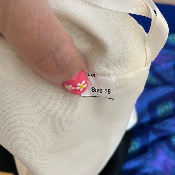 Patra dress and jacket cream/white and black party dress 16 - Picture 12 of 12